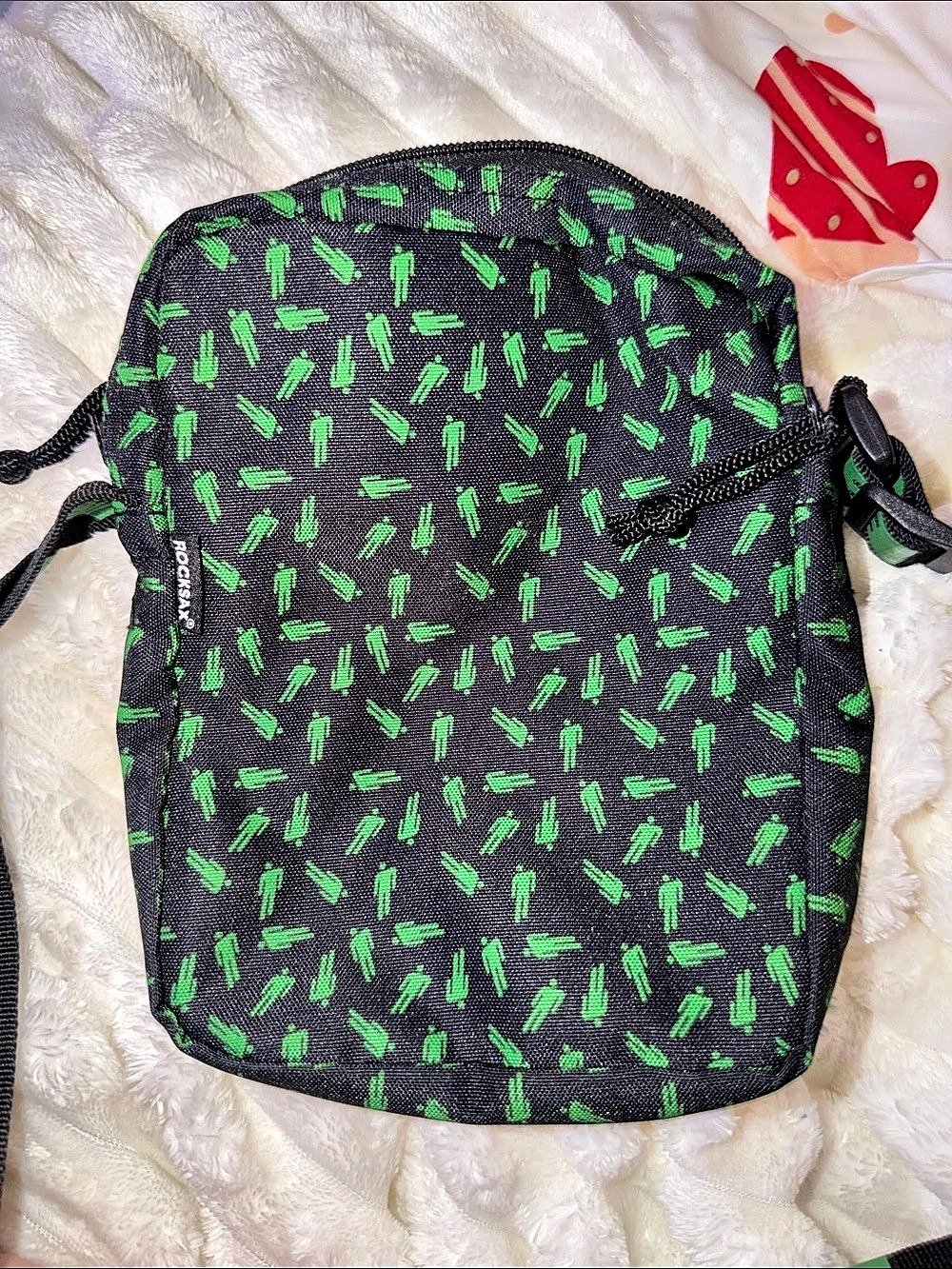 Billie Eilish Green Print Crossbody Bag
